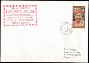 1998 BRITISH ANTARCTIC TERRITORY  + CACHET FOR POSTAL OFFICER 