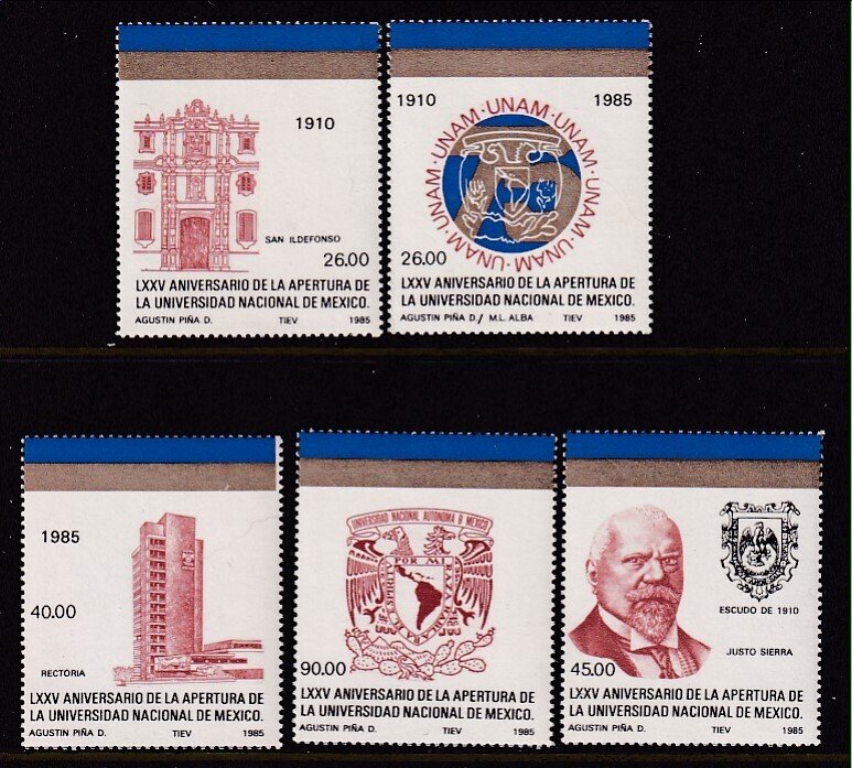 Mexico 1404-1408 MNH VF