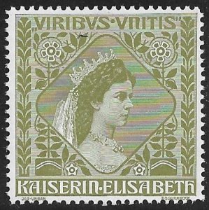 AUSTRIA 1915 EMPRESS ELISABETH WW1 PATRIOTIC Label MNH