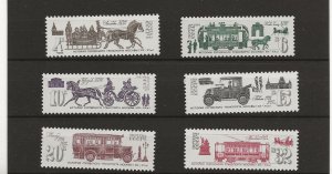 Russia 1981 Moscow Transport set of 6 sg.5187-92   MNH