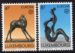 EUROPA CEPT 1974 - Luxembourg - Sculptures - MNH Set