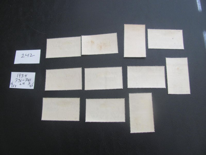 ITALY 1934 VLH SC 331-341 SET  XF $154 (242)