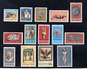 Cyprus, SC# 278-291,   VF,  Unused, OG, Complete Set, CV $16.50 ....... 1580207