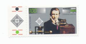 Germany 1995  Scott 1900 MNH- 100pf, Radio cent, G. Marconi