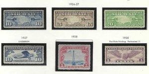 1926-30 US AIRMAILS (C7-C12) MNH $60 BEAUTIFULLY CENTERED