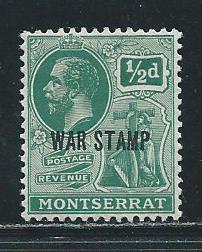 Montserrat MR2 1918 War Tax single MNH