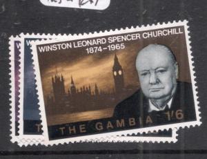 Gambia Churchill SG 230-2 MNH (4djb)