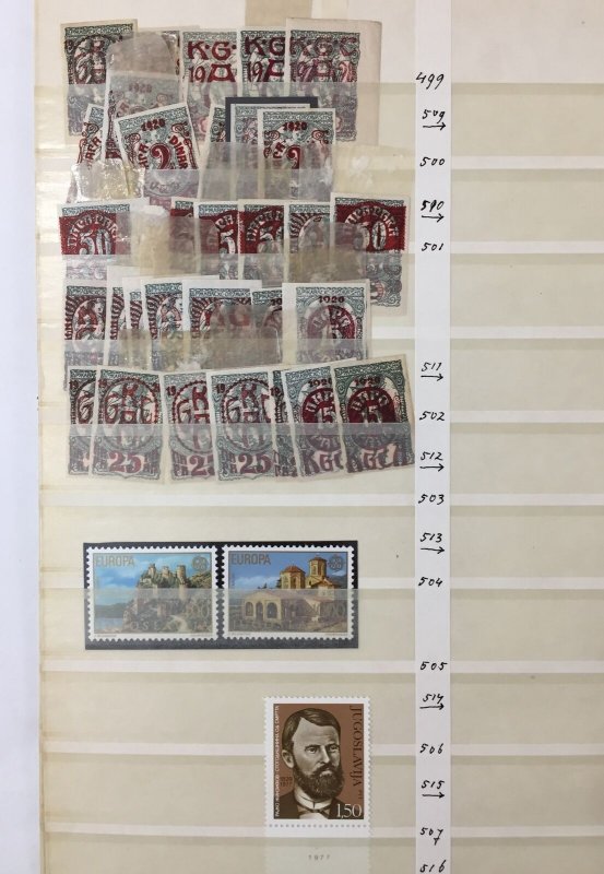 Hungary Yugoslavia Early/Mid Used MNH MH Collection (Apx 250)UK3300