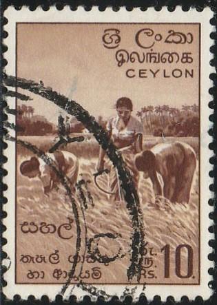 Ceylon, #356 Used From 1958-59