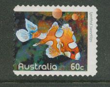 Australia   SG 3417  Perf 11½  Used   self adhesive spotted sweetlips Fish