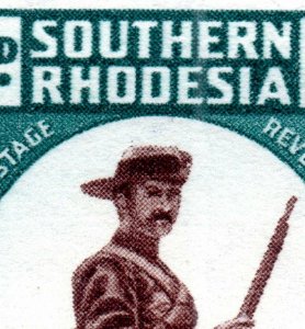 1943 Southern Rhodesia Sg61var with 8 Flaws Flaws Unmounted Mint