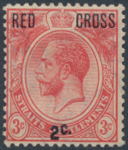 Straits Settlements    SC# B1   MH   Red Cross opt see details & scans