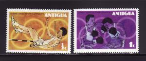 Antigua 431-432 MNH Olympic Sports, High Jump, Boxing (A)