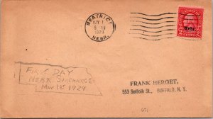 SC# 671 FDC - 1929 Nebraska Overprint - Hergert Cachet - L36821