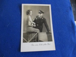 WWII ERA GERMANY PROPAGANDA POST CARD W/SPECIAL PM, GOLDEN LOVE