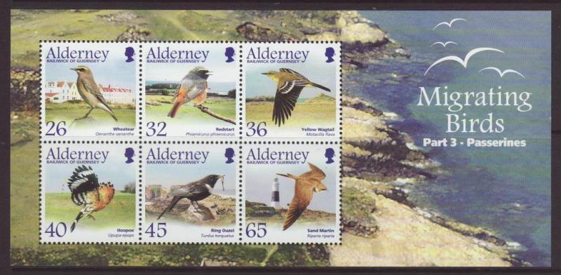 2004 Alderney Migrating Birds MS Part 3 U/M SGMSA241