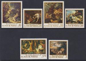 Romania 1970 Paintings Scott (2198-2203) MNH