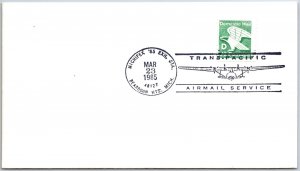 US SPECIAL EVENT COVER TRANSPACIFIC AIRMAIL SERVICE MICHIPEX DEARBORN HEIGHTS C