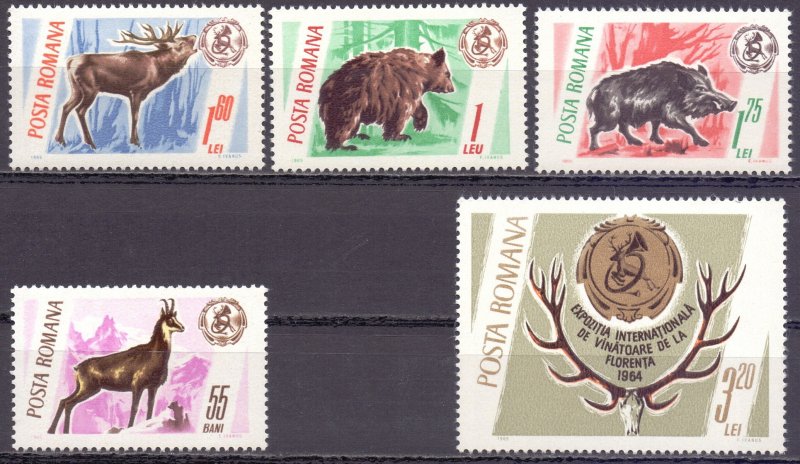 Romania. 1965. 2460-4. Fauna of Romania. MNH.