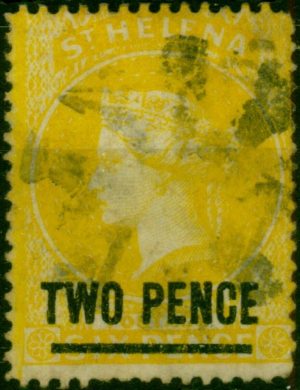 St Helena 1880 2d Yellow SG28 Fine Used