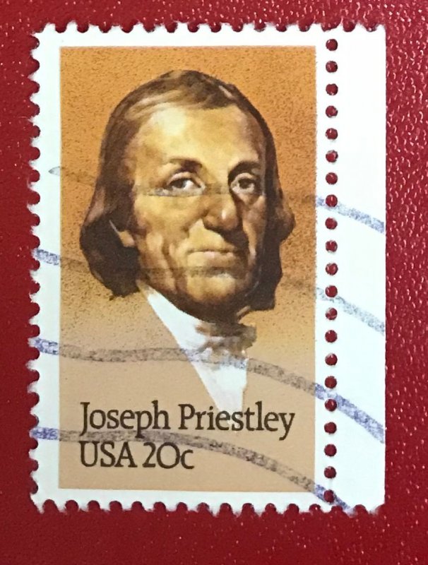 1983 US Sc 2038 used 20 cent Joseph Priestly CV$.25 Lot 1699