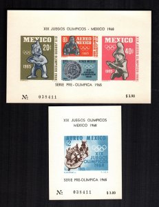 Mexico  13 diff sheets   MNH cat $ 147.00