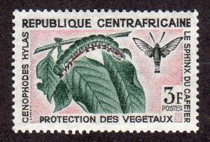 Central African Republic 54 - Mint-NH - Hawk Moth (cv $0.70)