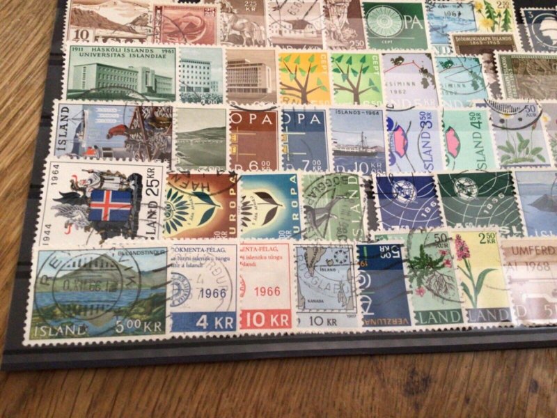 Iceland Island used  mixed stamps A12285