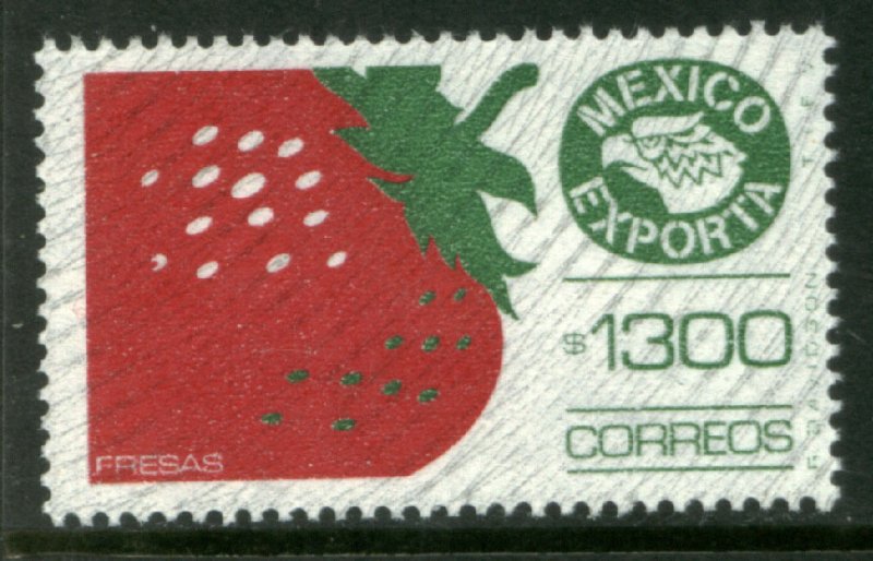 MEXICO Exporta 1592a $1300P Strawberries. Unwmk Thin Paper 3. MINT, NH. VF.