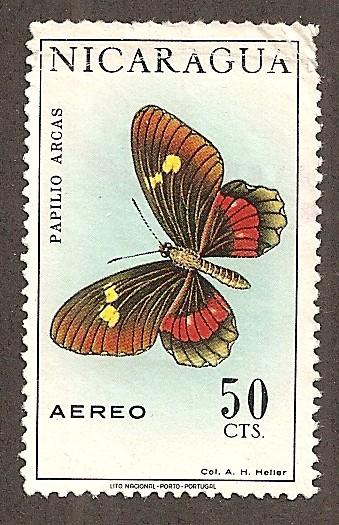 Nicaragua C614 - Used-NH - Butterfly