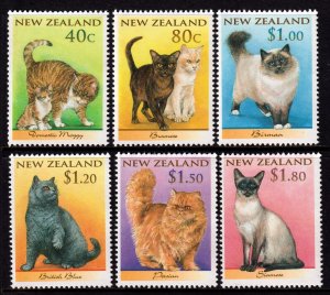 EDSROOM-19823 New Zealand 1484-1489 MNH 1998 Cats
