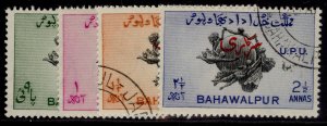 PAKISTAN - Bahawalpur GVI SG O28-O31, 1949 UPU set, FINE USED. Cat £16.