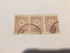 Turkey early triple used stamp A10401