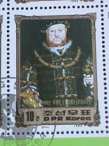 ​KOREA STAMP:1984 KINGS & QUEENS OF GRATE BRITAIN   CTO FULLI SHEET