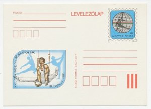 Postal stationery Hungary 1983 World Artistic Gymnastics Championships - Rings