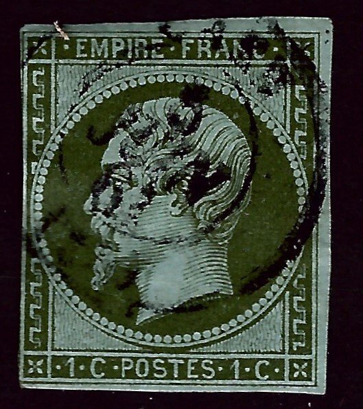 France SC#12 Used F-VF hr SCV$77.50...Always Collectible!