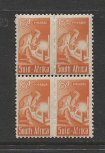 STAMP STATION PERTH South Africa #96 Welder Block of 4 MNH