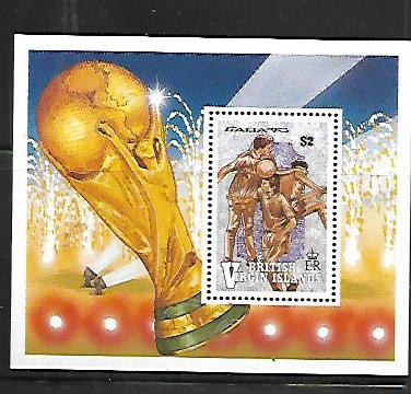 BRITISH VIRGIN ISLANDS, 682, MINT HINGED, SS, WORLD CUP SOCCER