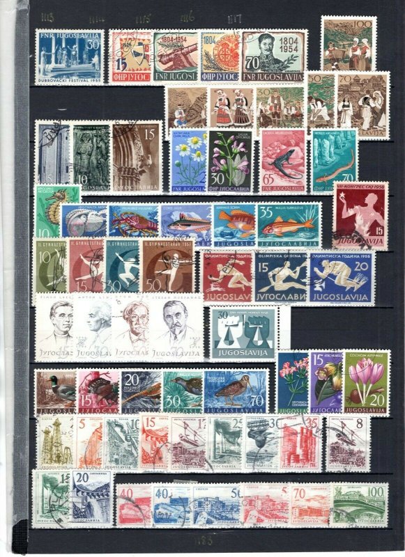 Yugoslavia 1919-59 Collection 370 Stamps Used-Mint See Scans