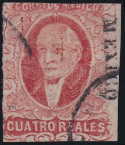 Mexico 1856 SC 4 Used 