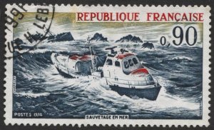 France #1401 Sea Rescue Used CV$0.35