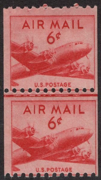 MALACK C41 F/VF OG NH Line Pair, Nice! n3799