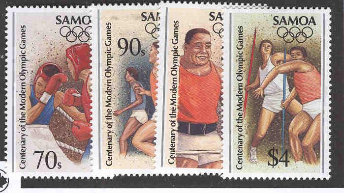 SAMOA 919-922 MNH SUMMER OLYMPIC GAMES, ATLANTA 1996