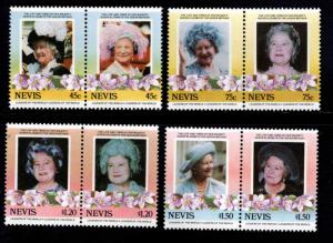 Nevis Scott 427-430 MNH** pair set