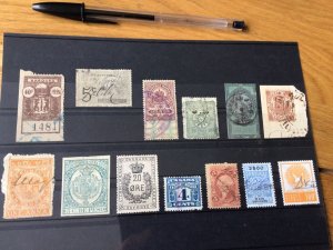 Revenue  vintage stamps from around the world Ref  56885