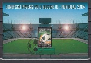 Bosnia, Croat, Scott cat. 124. European Soccer issue. Maximum Card