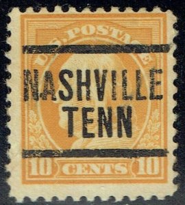 1917 10c FRANKLIN precancel from NASHVILLE TN (510-204) BEAUTIFUL!