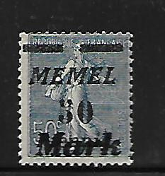 MEMEL 59 MINT HING 1922 ISSUE
