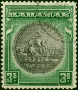 Bahamas 1931 3s Slate-Purple & Myrtle-Green SG132 V.F.U (2)