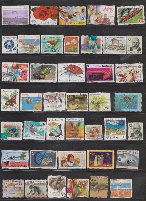 AUSTRALIA - 100 Different Used Stamps # 2 - Nice Lot